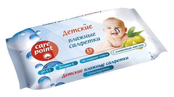 Детские влажные салфетки с оливковым маслом Детские влажные салфетки с оливковым маслом