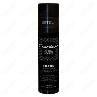 Turbo-шампунь для волос и тела Alpha homme carbon