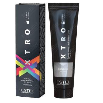 Пигмент прямого действия для волос XTRO Black metallic Пигмент прямого действия для волос XTRO Black metallic