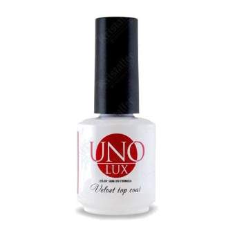 Топ для гель-лака с бархатным эффектом Uno Lux Velvet Top Coat Топ для гель-лака с бархатным эффектом Uno Lux Velvet Top Coat